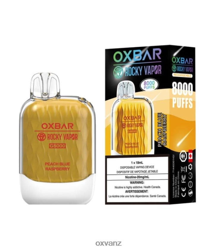 OXVA Vape Pod - L0N0ZV37 PEACH BLUE RASPBERRY OXVA OXBAR G8000