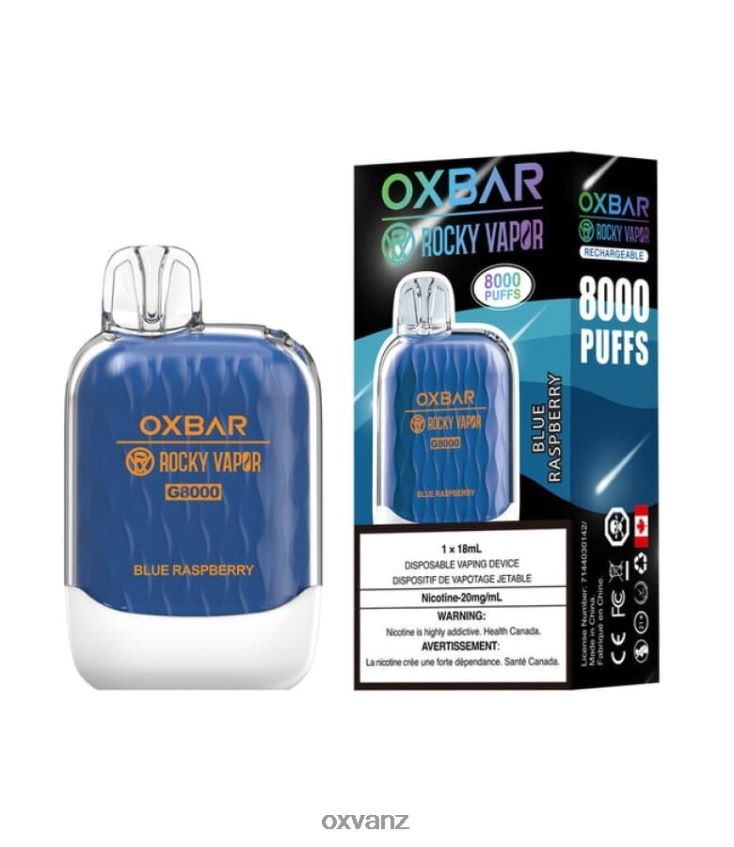 OXVA Vape Price - L0N0ZV36 BLUE RASPBERRY OXVA OXBAR G8000