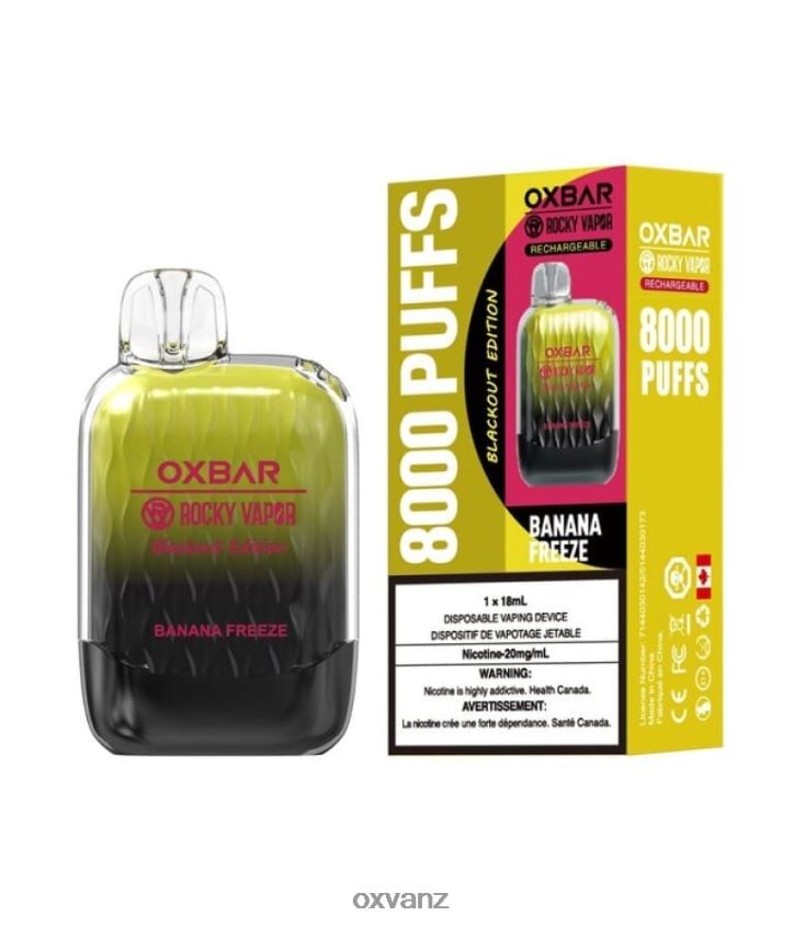 OXVA Vape Price - L0N0ZV46 BANANA FREEZE OXVA OXBAR G8000