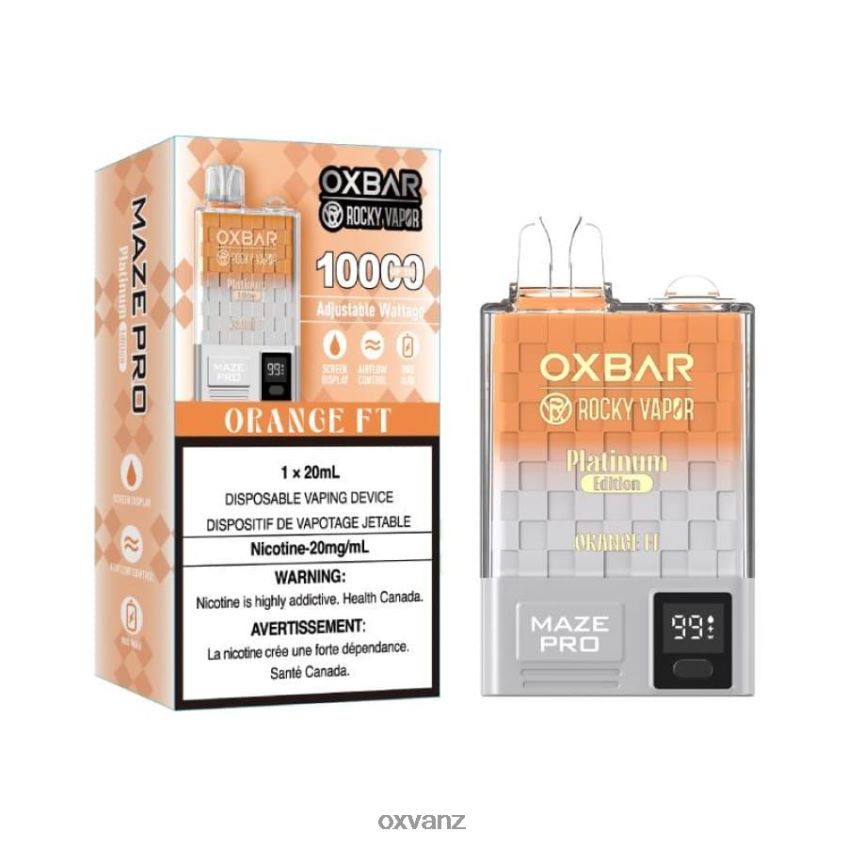 OXVA Auckland - L0N0ZV15 ORANGE FT OXVA OXBAR MAZE PRO 10000