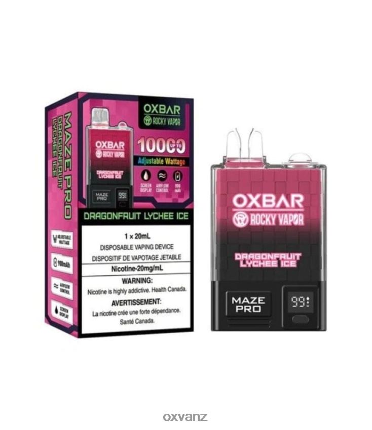OXVA Auckland - L0N0ZV25 DRAGONFRUIT LYCHEE ICE OXVA OXBAR MAZE PRO 10000