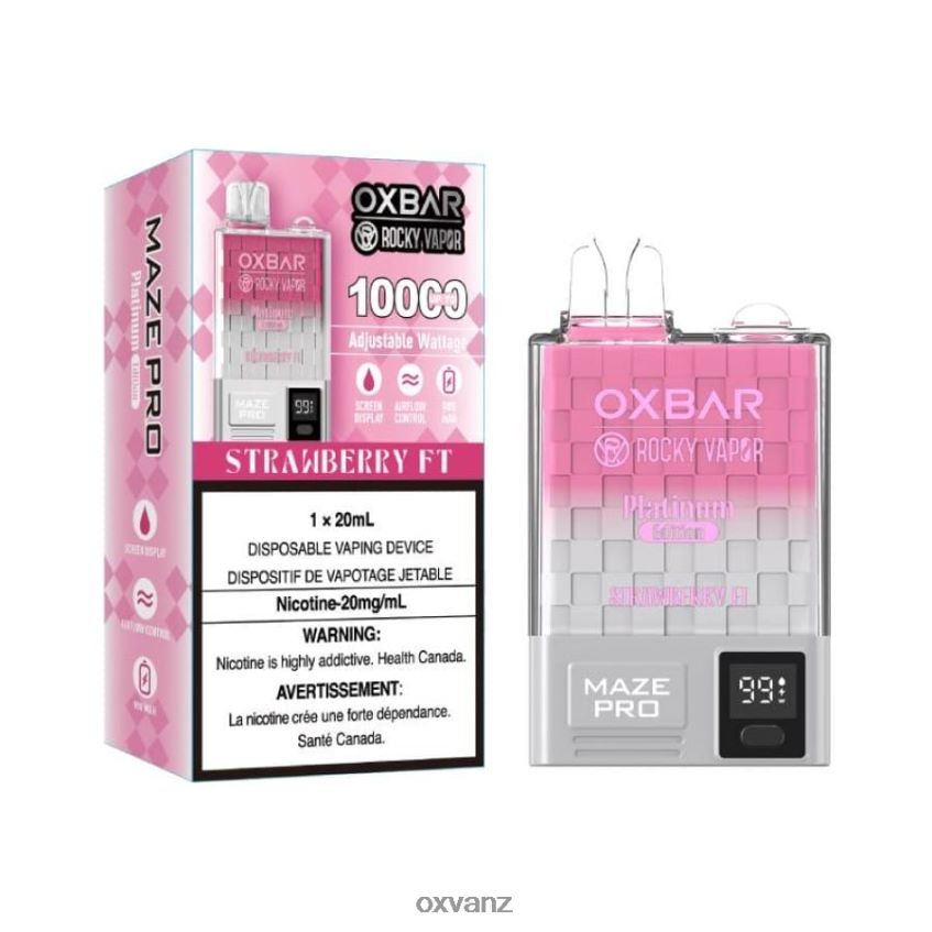 OXVA NZ - L0N0ZV13 STRAWBERRY FT OXVA OXBAR MAZE PRO 10000