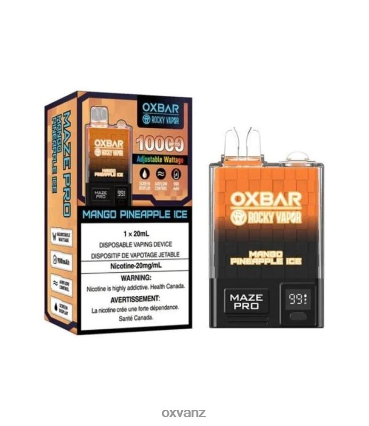 OXVA Vape Flavours - L0N0ZV29 MANGO PINEAPPLE ICE OXVA OXBAR MAZE PRO 10000