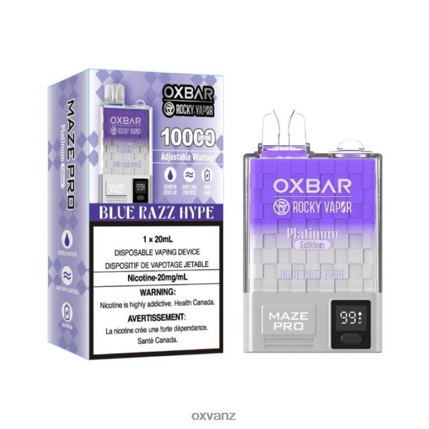 OXVA Vape Price - L0N0ZV16 BLUE RAZZ HYPE OXVA OXBAR MAZE PRO 10000
