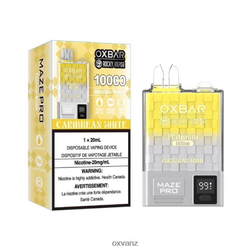 OXVA Wellington - L0N0ZV14 CARIBBEAN WHITE OXVA OXBAR MAZE PRO 10000