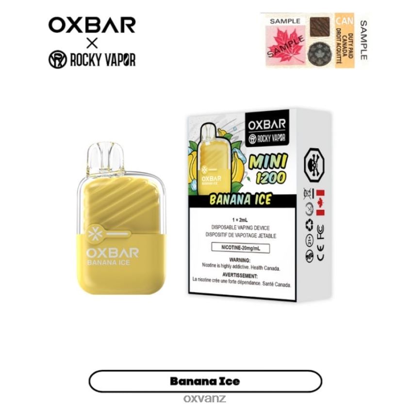 OXVA NZ - L0N0ZV23 BANANA ICE OXVA OXBAR MINI 1200