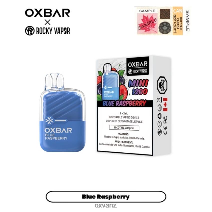 OXVA Wellington - L0N0ZV24 BLUE RASPBERRY OXVA OXBAR MINI 1200