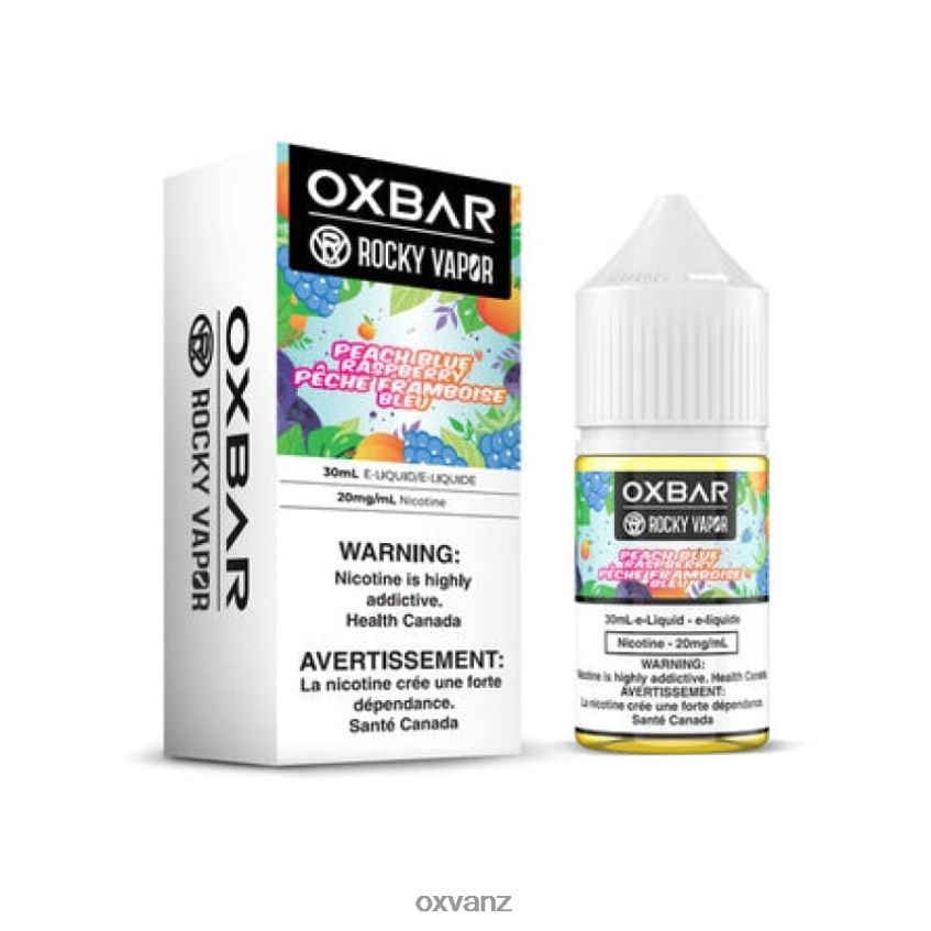 OXVA New Zealand - L0N0ZV62 PEACH BLUE RASPBERRY OXVA OXBAR 30ML SALT NIC