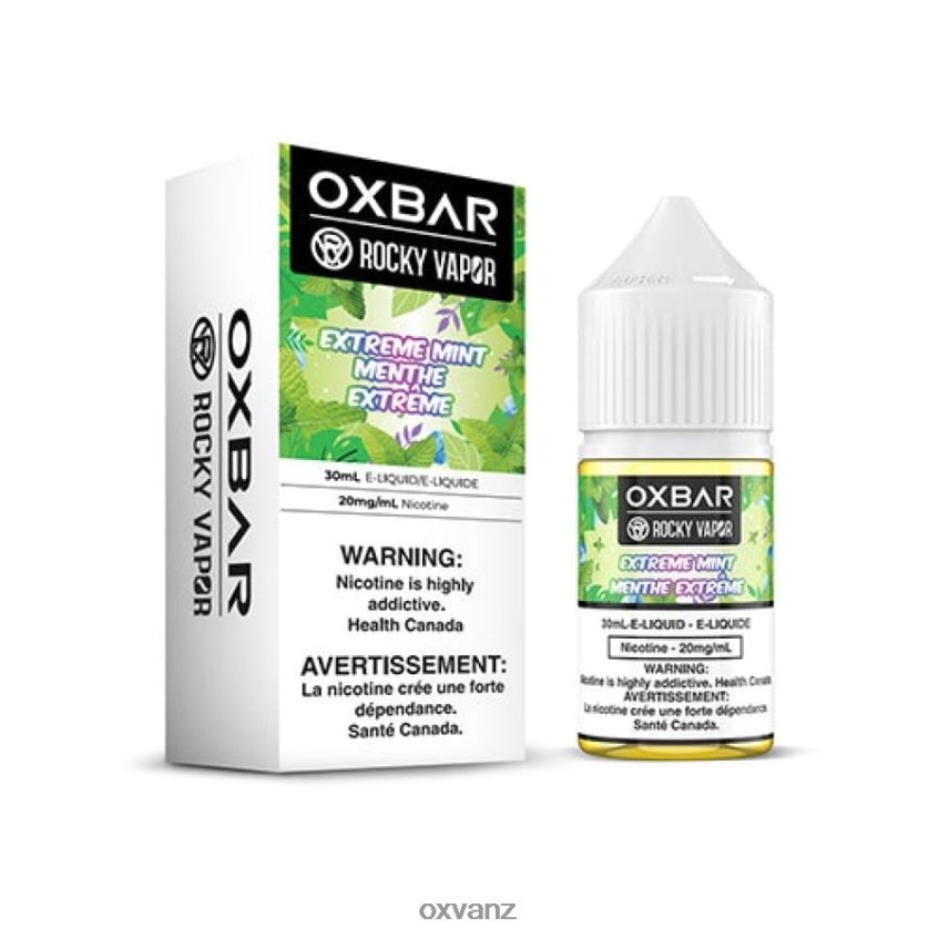 OXVA Vape Shop - L0N0ZV48 EXTREME MINT OXVA OXBAR 30ML SALT NIC