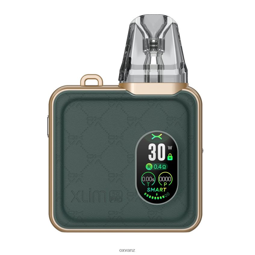 OXVA Auckland - L0N0ZV85 GREEN LEATHER OXVA XLIM SQ PRO KIT